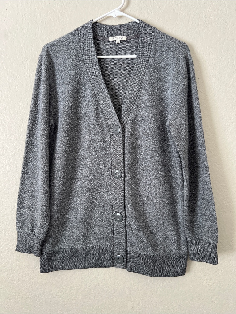EUC Z SUPPLY Button-Down Cardigan Sweater Gray Size XS
